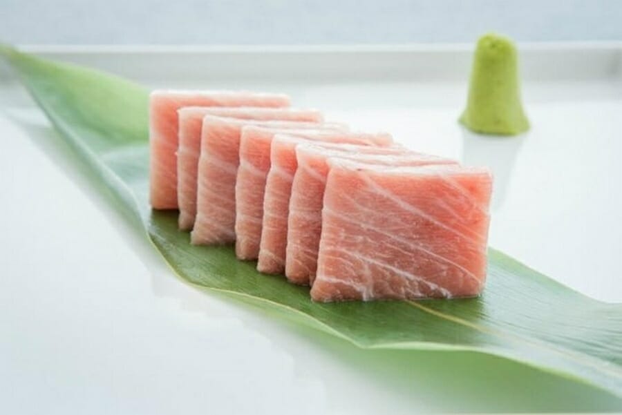 toro laks sushi topping